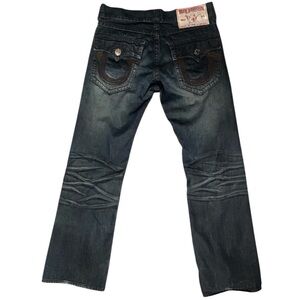 True Religion Joey Super T Mens Jeans Size Row34x Seat33 Boot Cut